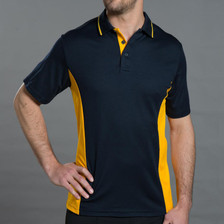 Mens TrueDry Contrast Short Sleeve Polo |  Bulk Buy Plain Teamwear Online