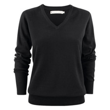 James Harvest Womens V-Neck Organic Cotton Sweater 