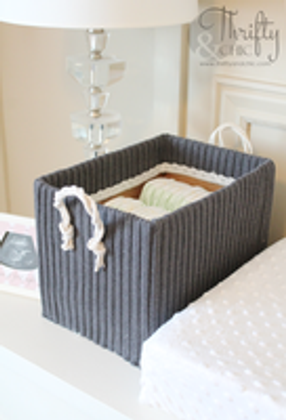 DIY: Storage Boxes From Old Sweaters