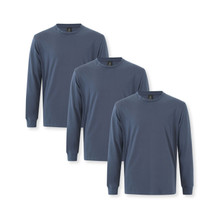 STEVIE 3 PACK | Mens Premium Long Sleeve Tee: Slate Bundle