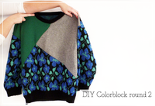 DIY : Sweater Colour Blocking