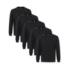 Mens Premium Long Sleeve Tee: Black