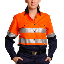 Bulk Buy Ladies Cool-Breeze Cotton Safety Shirt + 3M Tapes